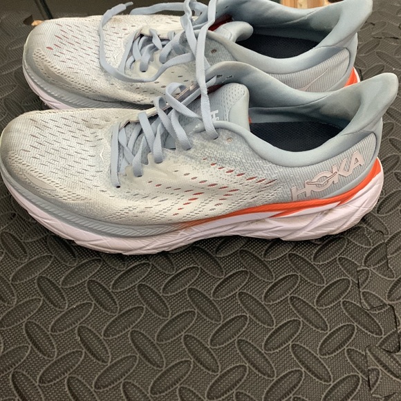 Hoka Clifton 8 Sneakers Woman's Size 9.5 B Running Shoes Trainers Light Blue - Picture 10 of 12